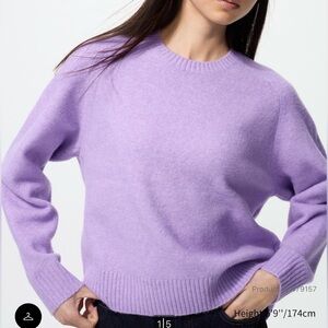 UNIQLO Souffle Yarn Sweater Purple